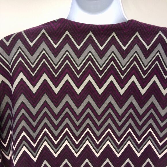 Donny and Nicole Purple/Gray/White/Black Short Open Front Blazer-Size 16 - Picture 4 of 10